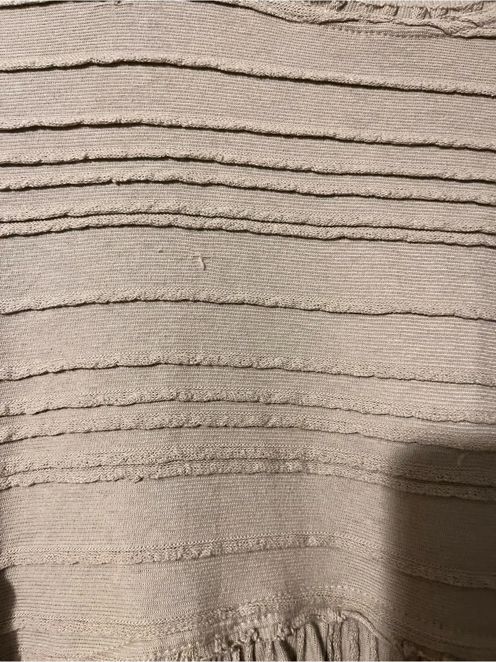 Free People Cream Textured Tiered Babydoll top
